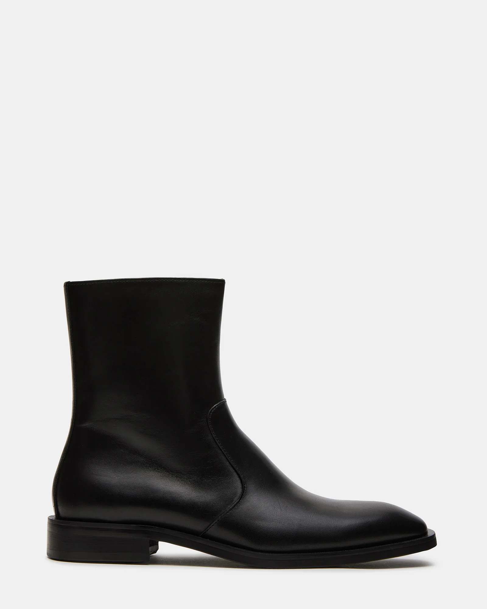 KANNA Black Leather Men's Ankle Boot | Steve Madden (US)