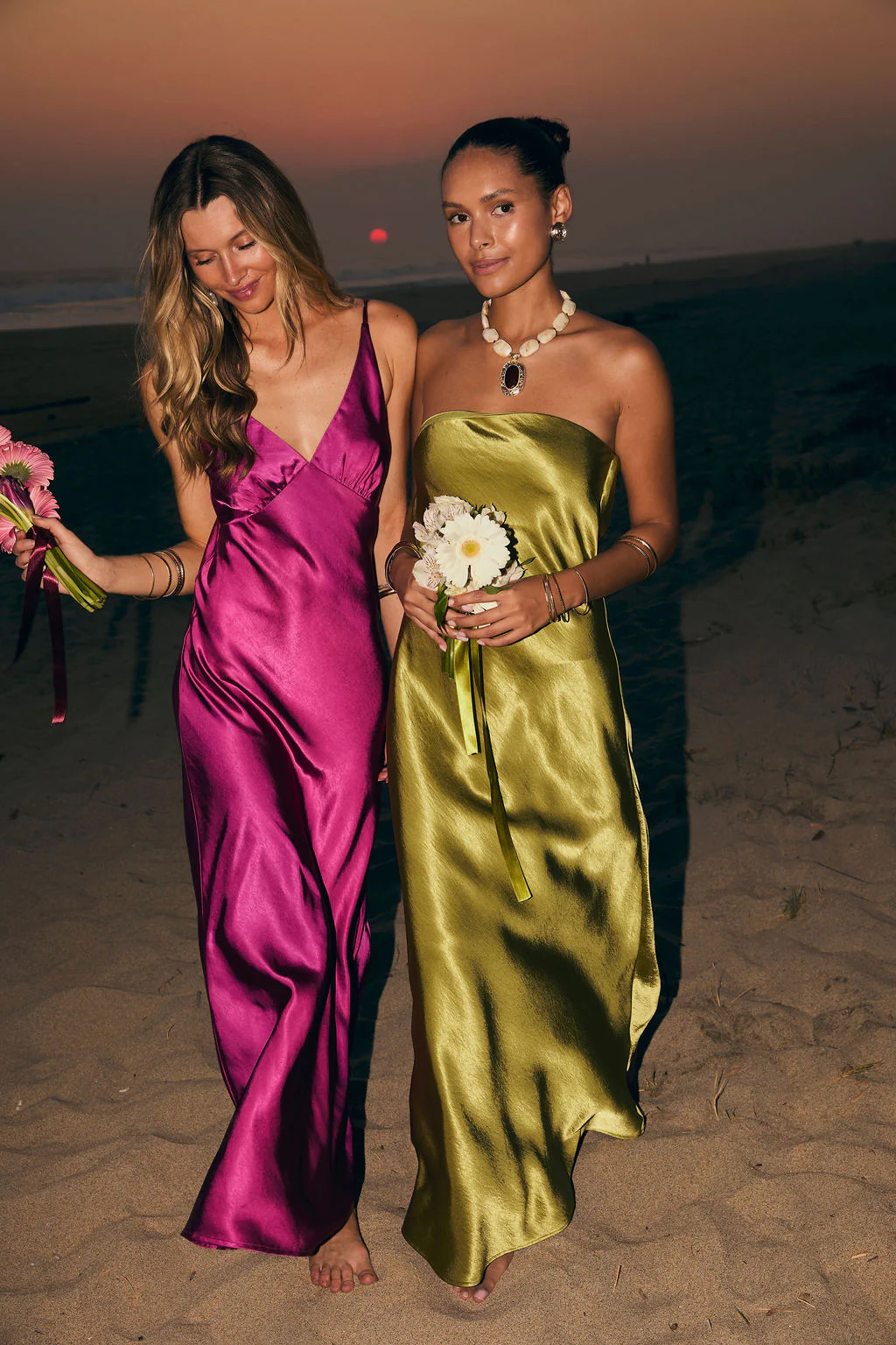 Natalia Chartreuse Strapless Maxi Dress | 12th Tribe | 12th Tribe