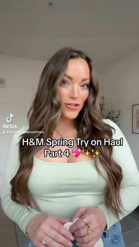H&M Spring try on haul pt3 
Top medium
Jeans 29/8L



#LTKSpringSale #LTKVideo #LTKmidsize