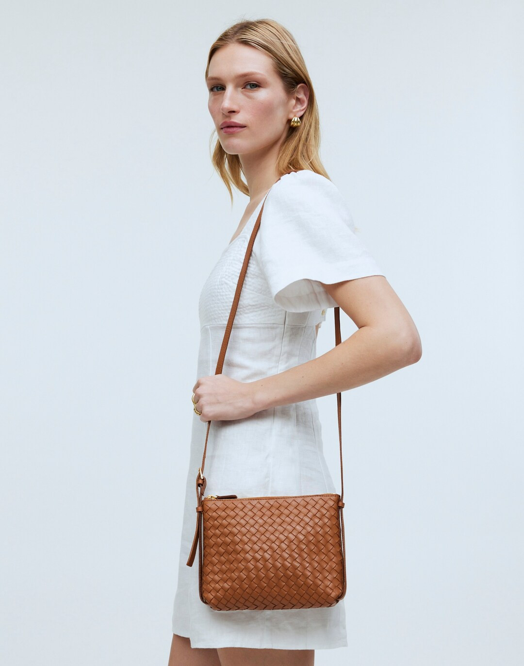 Crossbody Bag in Handwoven Leather | Madewell