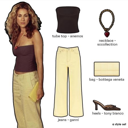 recreating carrie bradshaw’s outfit from satc ⭐️ 

#LTKstyletip
