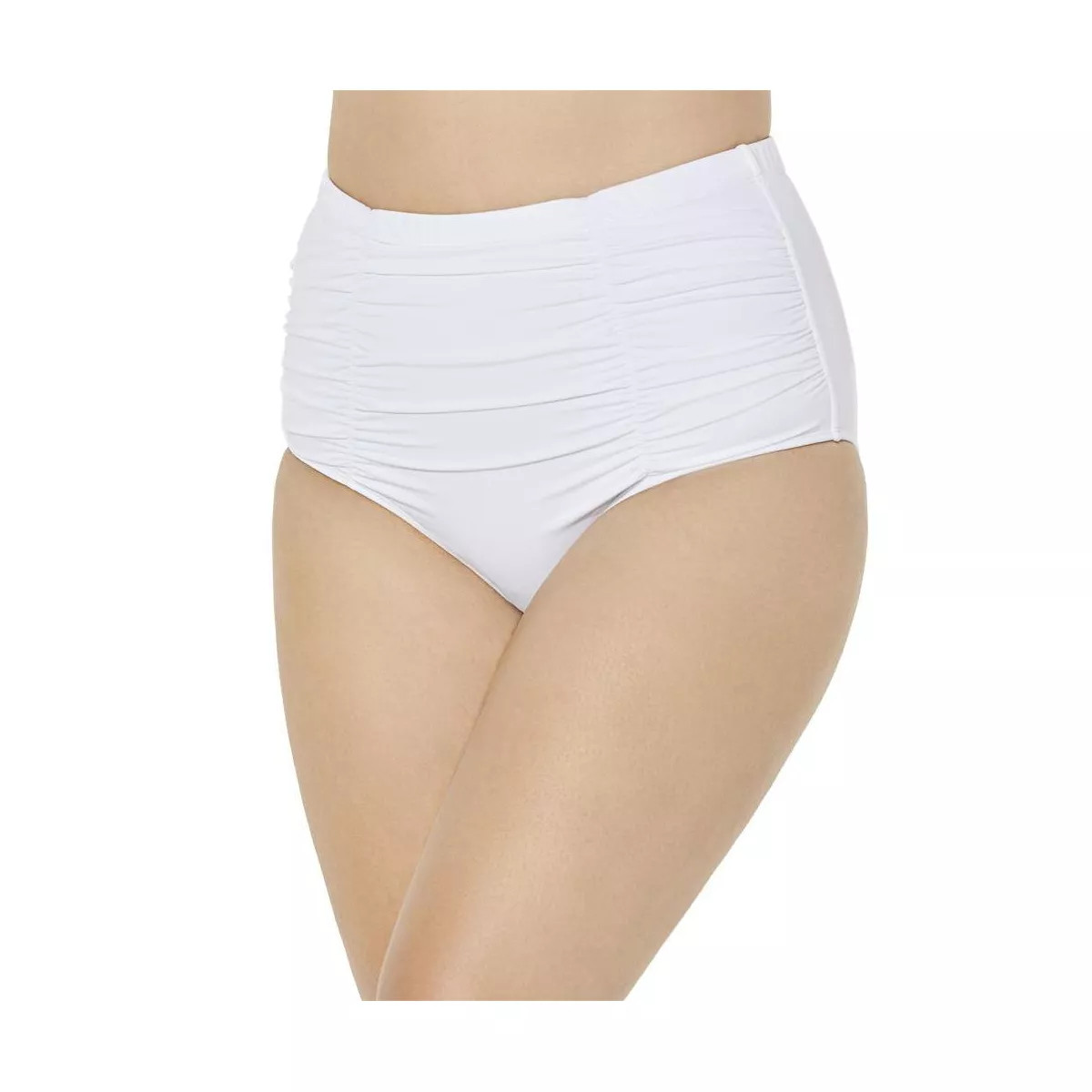 Swimsuits for All Women's Shirred High Waist Swim Brief (Plus Sizes Available) | Target