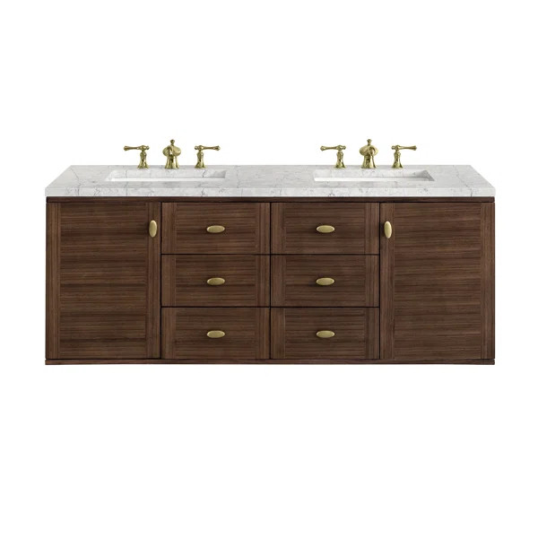 Amberly 60" Double Bathroom Vanity Set | Wayfair North America
