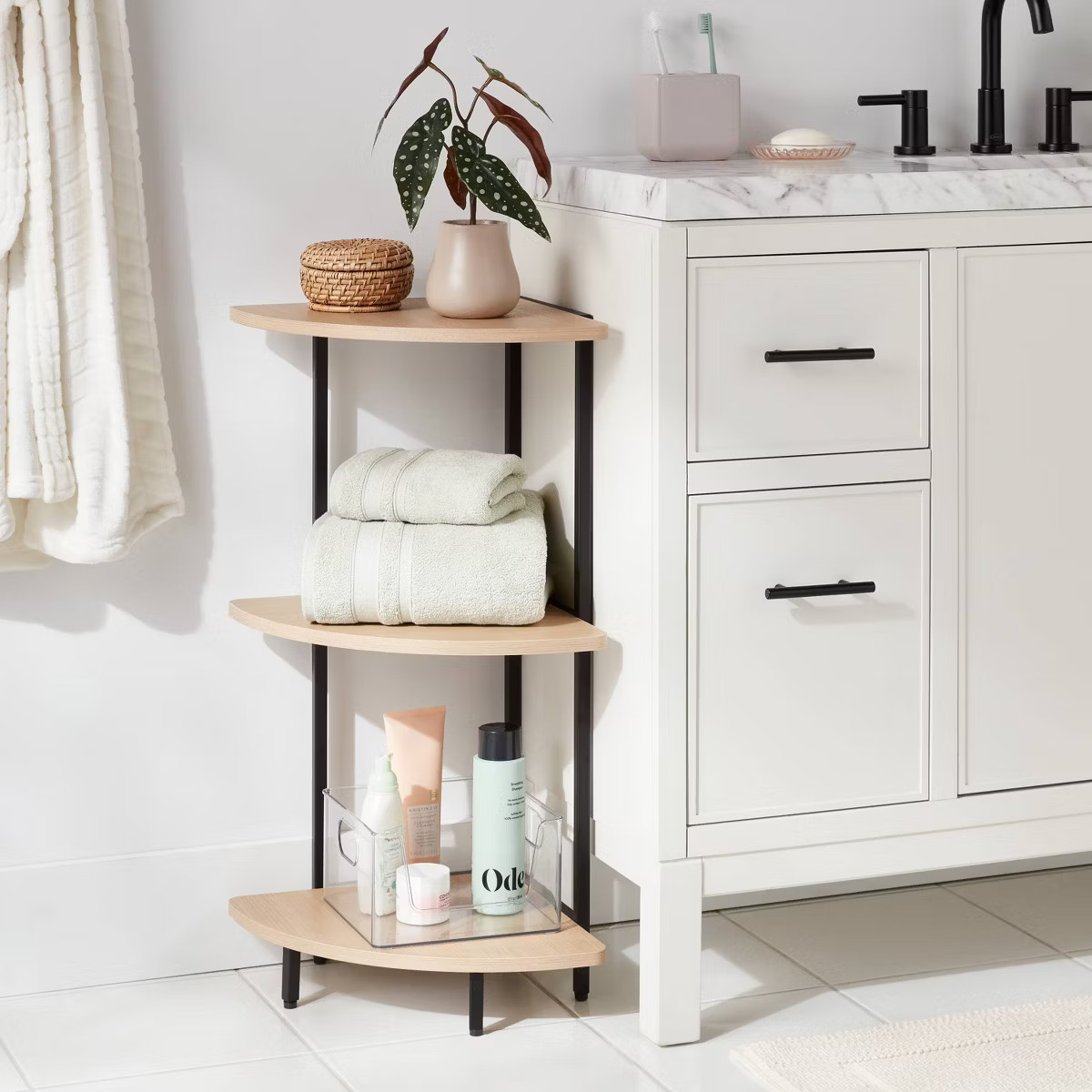 Mixed Material Bath Corner Shelf - Brightroom™ | Target