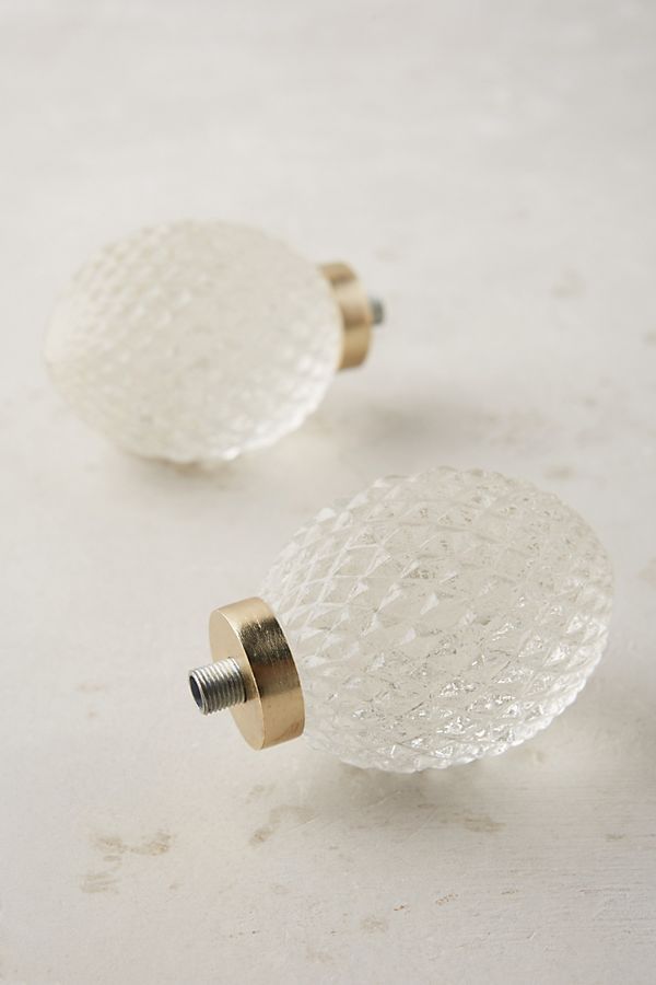 Quilted Glass Finials | Anthropologie (US)