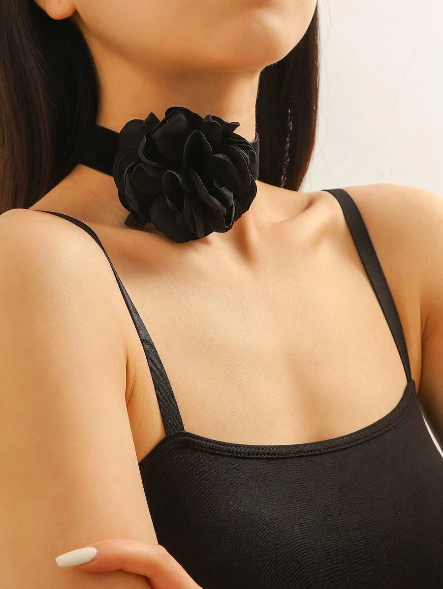1pc Vintage Flower Decor Choker For Women For Daily Decoration | SHEIN