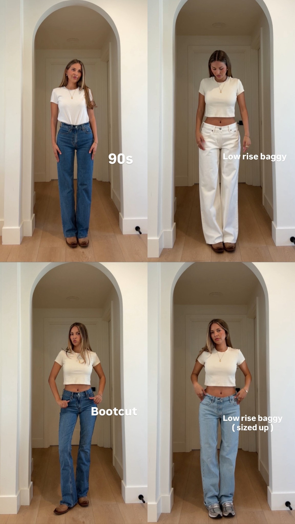 ABERCROMBIE SPRING
DENIM FAVS ON SALE: these are the pairs worth it - sizing + fit notes linked
Im5'4:
90s style- I'm a 24/ regular
Bootcut- 24/ regular
Low rise ultra loose- 24/ short (these are lower rise so l do short length)
High rise wide leg - 24/regular