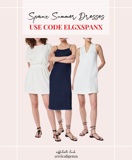 Spanx summer dresses - use code ELGXSPANX for 10% off + free shipping! 

White dress // t shirt dress // reversible dress // slip dress // v neck dress // mini dress 

#LTKStyleTip #LTKSeasonal