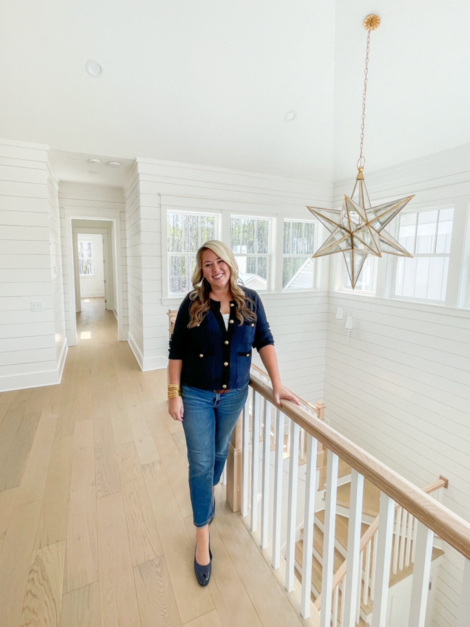 Not ready for fall, but if it means we’re finally moved into our new house and I can finally wear this sweater, I AM HERE FOR IT! 🍂 #walmartpartner So in love with the lady sweater trend this fall, and this $28 @walmartfashion sweater is the perfect way to try the trend! Sizes are running low but it’s also now available in a light blue/peri version that’s so pretty too! I also found the cutest memory foam cap-toe quilted ballet flats and loved them so much I bought them in black and navy! And these straight jeans have been my go-to for over a year now. They all fit true to size (with a slightly looser fit on the sweater and jeans). 
.
#walmartfashion #ltkunder50 #ltkunder100 #ltkseasonal #ltkstyletip #ltkbacktoschool #ltksalealert #ltkhome #ltkmidsize #ltkcurves #ltkshoecrush #ltkfind #ltkover40 #ltkworkwear office clothes, teacher clothes, work outfit ideas

#LTKSeasonal #LTKunder50 #LTKover40