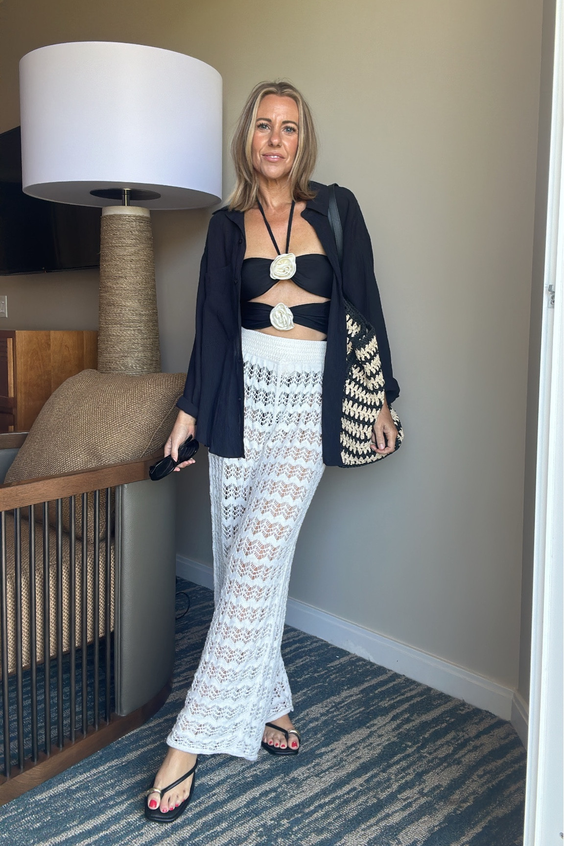 Todays outfit
Pool beach fit
Crochet pants size xxs
Shirt size xs
Swimsuit size xs
Sandals on sale


#LTKfindsunder50 #LTKswim #LTKsalealert