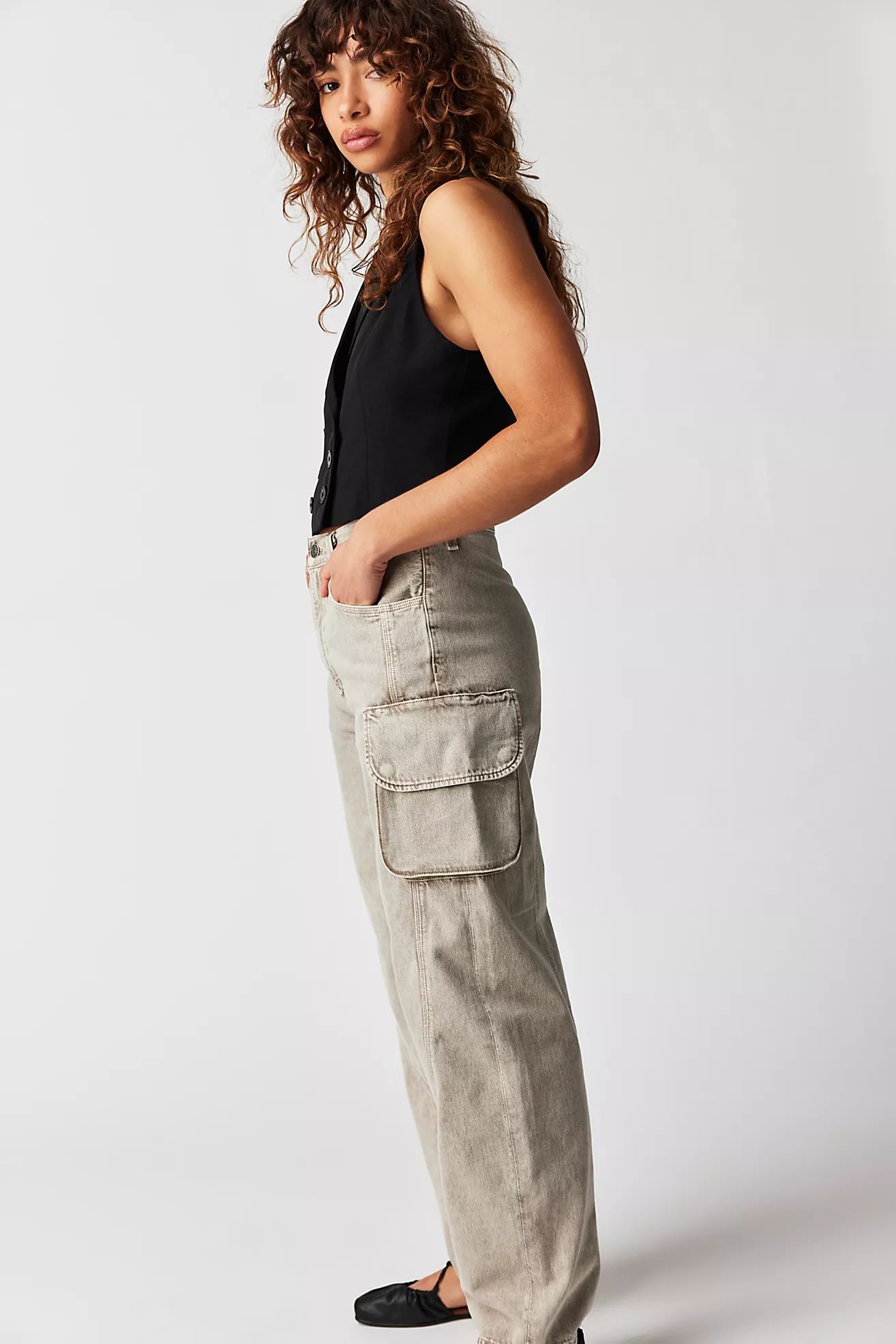 AGOLDE Cass Baggy Cargo Jeans | Free People (Global - UK&FR Excluded)