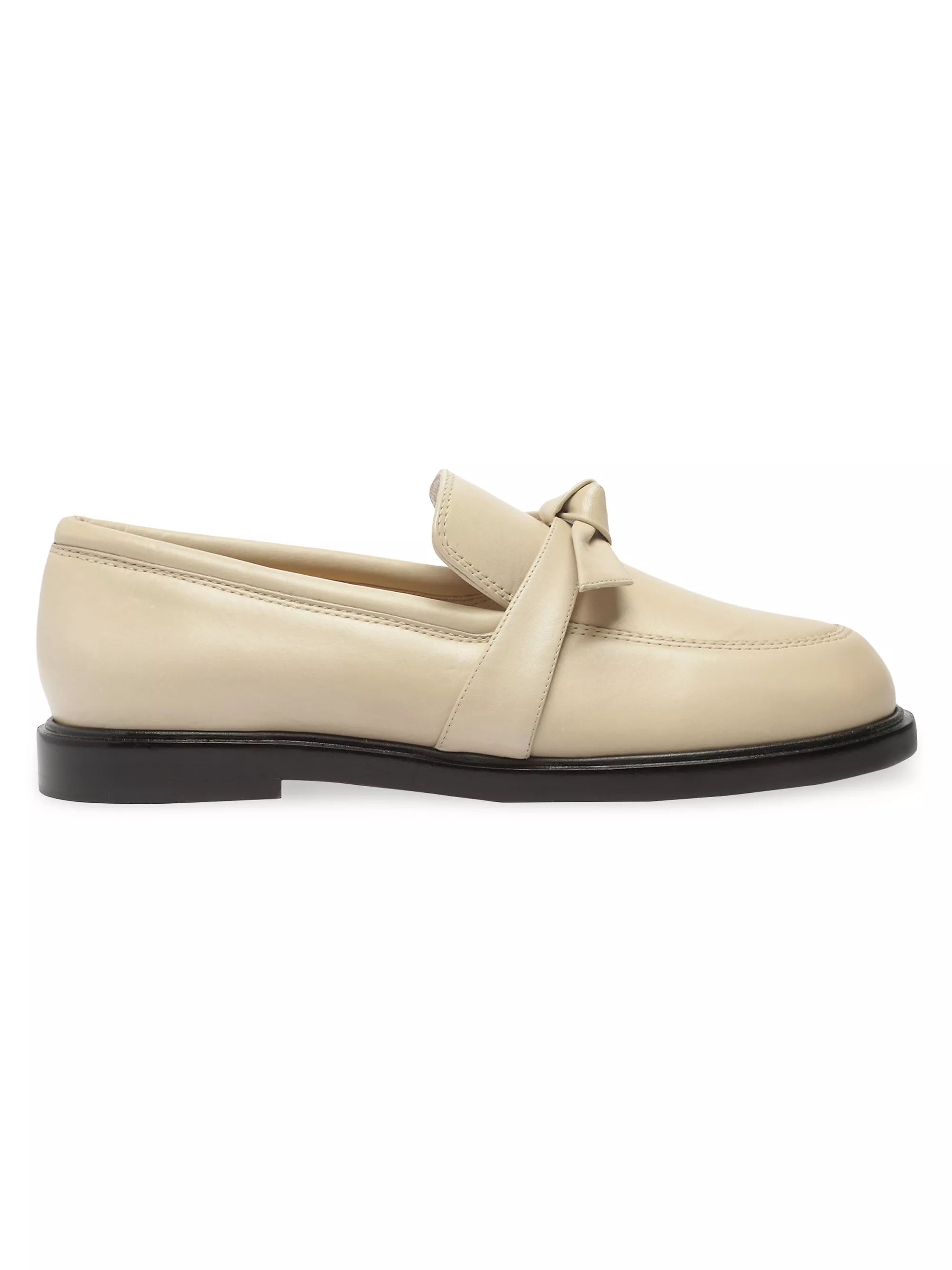 Clarita Leather Bow Loafers | Saks Fifth Avenue