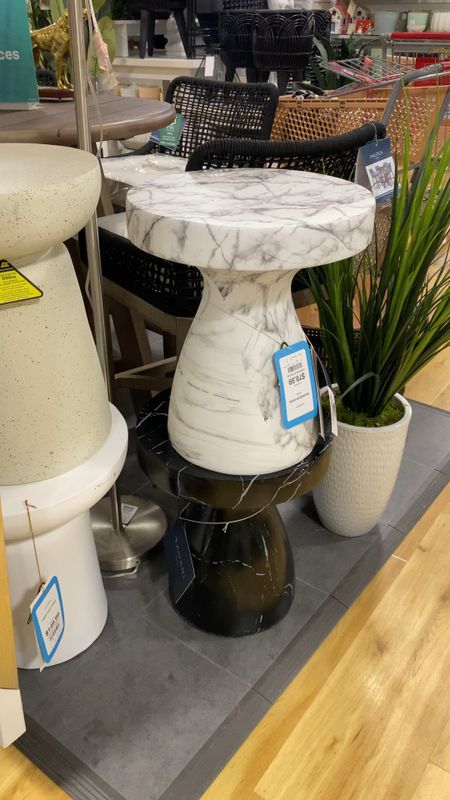 Outdoor marble accent table to update your patio  

#LTKVideo #LTKstyletip #LTKhome