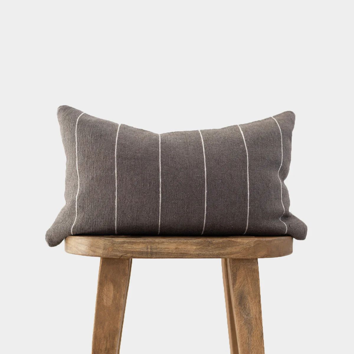 Wren in Charcoal - Moroccan Lumbar Pillow Cover - 12x20" | 12x26" | 12x40" | Woven Nook