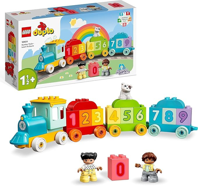 LEGO 10954 DUPLO My First Number Train Toy with Bricks for Learning Numbers, Preschool Educationa... | Amazon (UK)