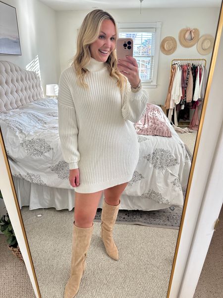 Sweater dress - outfit idea - Amazon outfit - tall boots 

#LTKparties #LTKmidsize #LTKHoliday
