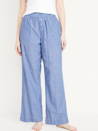 High-Waisted Poplin Pajama Pant | Old Navy (US)