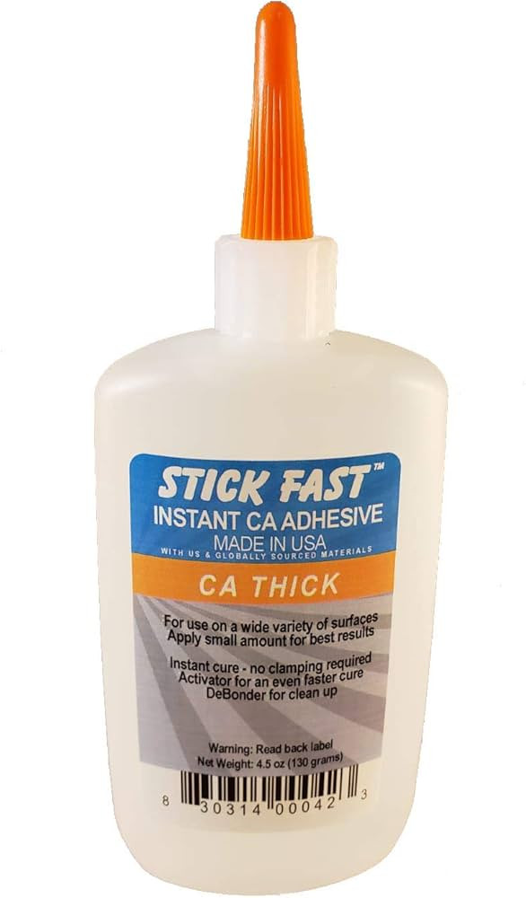 Stick Fast TMI Products Thick 4.5 oz Cyanoacrylate Quick-Set Adhesive | Amazon (US)