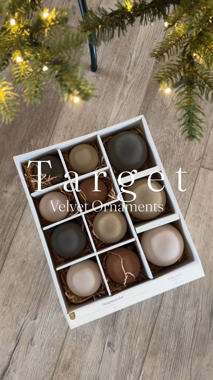 The prettiest velvet ornaments are finally back in stock and so affordable! Grab them before they are gone! 🎄🫶

#LTKHome #LTKSeasonal #LTKHoliday