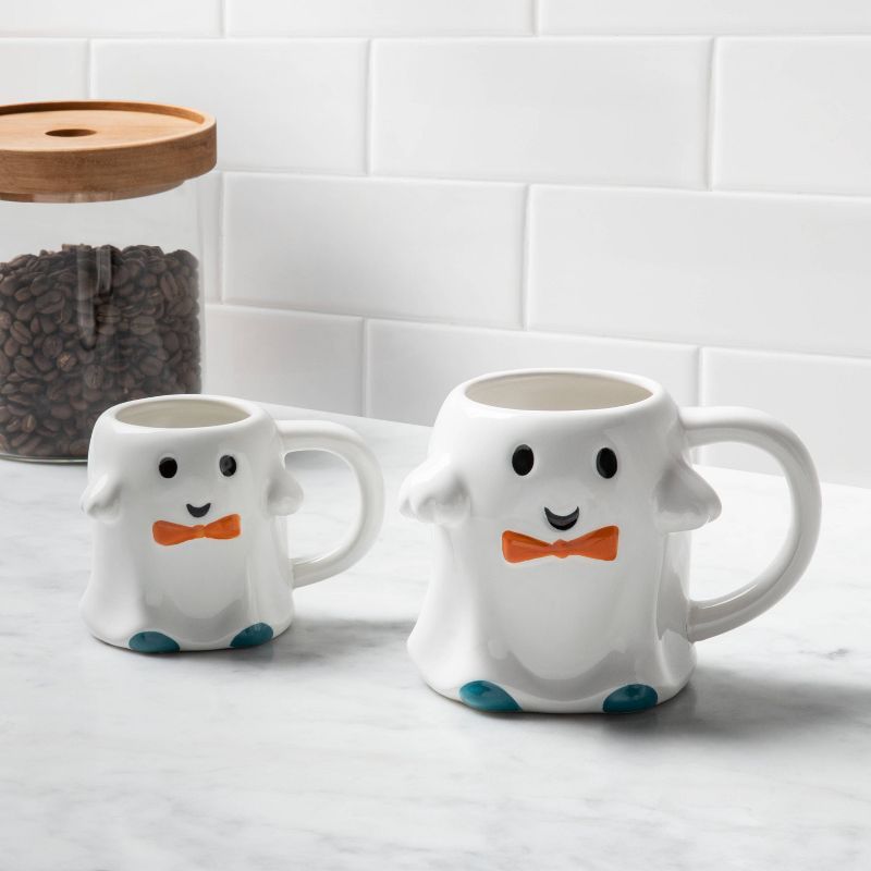 2pk Stoneware Figural Ghost and Mini Ghost Mugs - Hyde & EEK! Boutique™ | Target