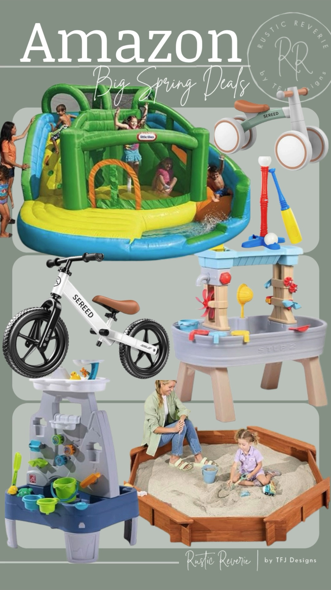 I’ve rounded up some BIG SPRING DEALs on outdoor toys for this summer! ☀️ screen free hands on pretend play water table bounce slide balance bike tball t-ball sandbox sand box backyard activities toddler little kid boy girl amazon creator favorites prime shipping sale alert prek kinder pre-k

#LTKKids #LTKSaleAlert #LTKSeasonal