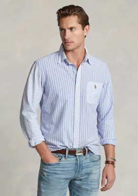 Polo Ralph Lauren Classic Fit Striped Oxford Fun Shirt | Belk
