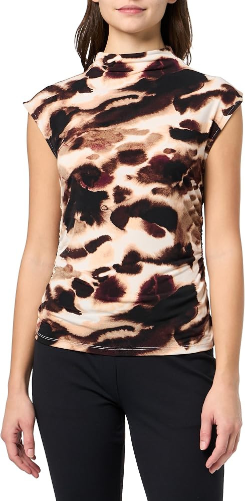 DKNY Women's Sleeveless Mock Neck Jersey Blouse | Amazon (US)