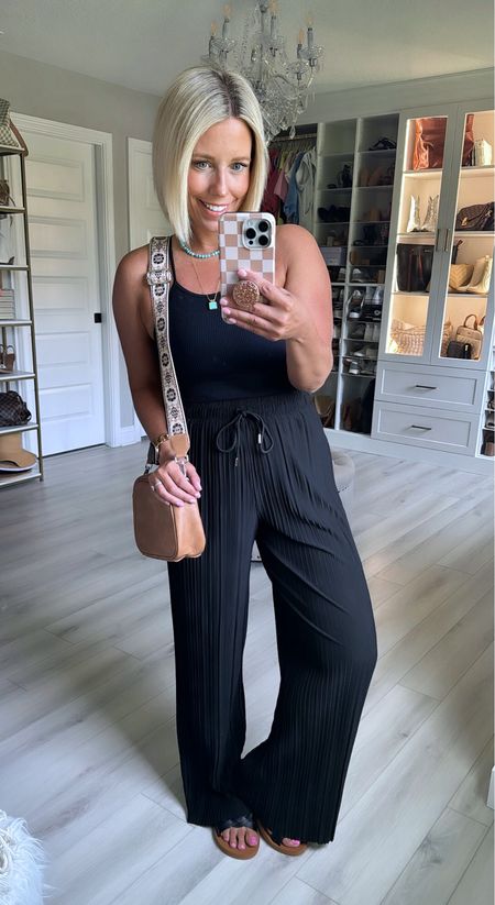 Comfy, easy outfit that makes you look like you at least tried!!! These pants are so good and comfortable in 15+ colors!!!
Pants (one size)
Tank size small
Sandals TTS

#LTKFindsUnder50 #LTKFindsUnder100 #LTKStyleTip