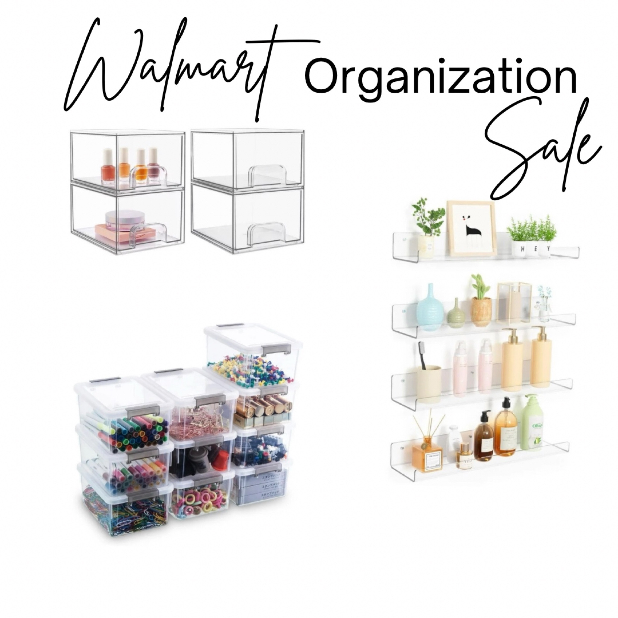 Major sale on organization items! Acrylic wall shelves, makeup drawers, kids art supplies
#clearorganizers #makeuporganizers #makeupdrawers #artsuppliesorganization #acrylicorganizer 

#LTKHome #LTKSaleAlert #LTKFindsUnder50