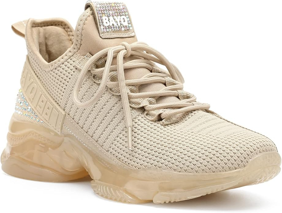 Fashion Sneakers for Women - Diamond Glitter Sneakers for Women - Breathable Running Shoes for Wo... | Amazon (US)