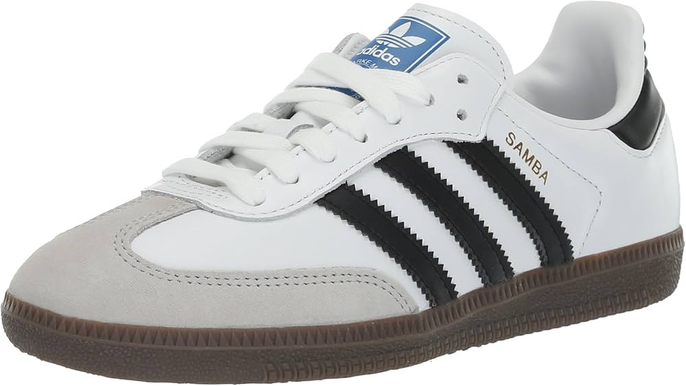 adidas Samba OG Womens White Energy Ink Gum Size | Amazon (US)
