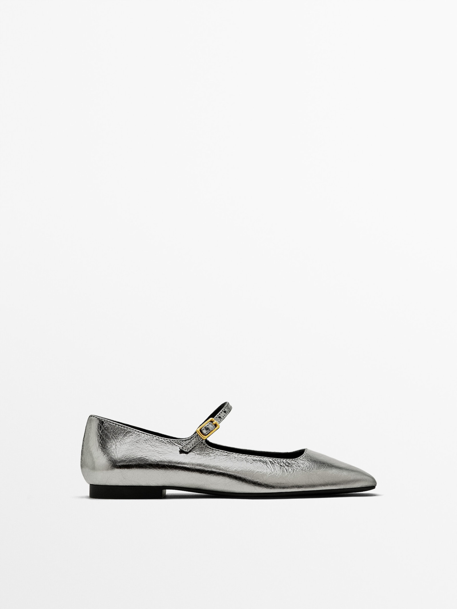 Ballet flats with buckle | Massimo Dutti UK