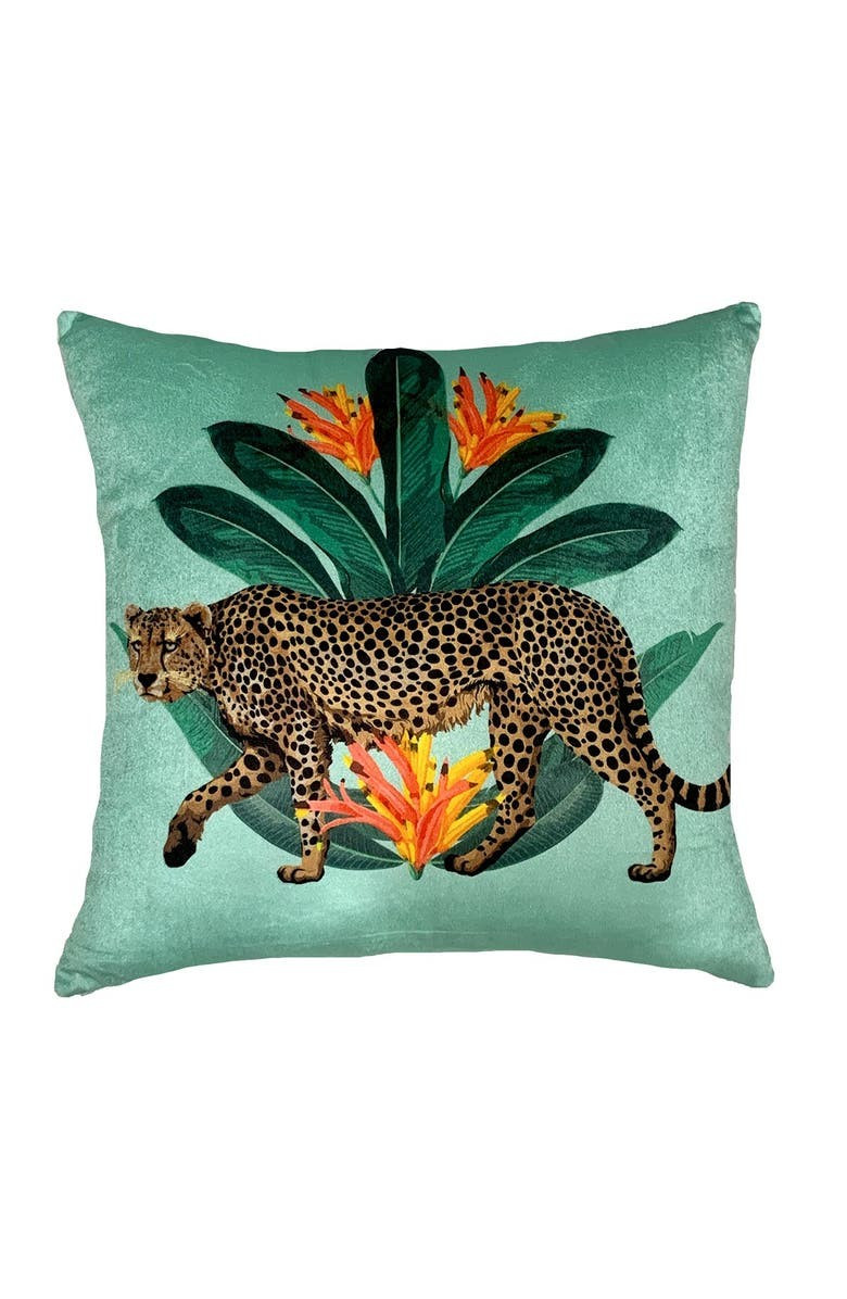 Cheatah On Leaf Pillow - 16"x16" | Nordstromrack | Nordstrom Rack
