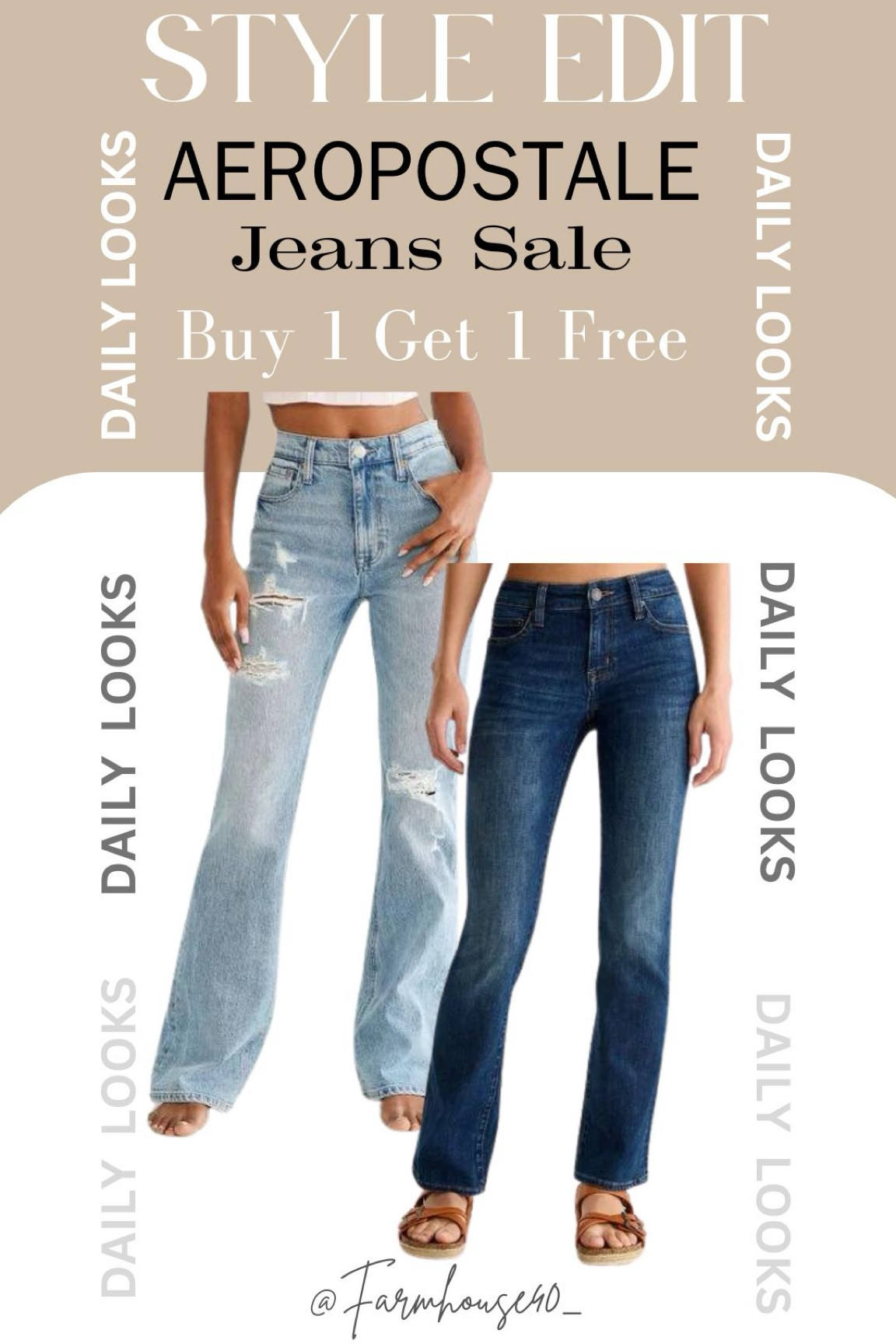 ‼️SALE ALERT‼️👖Buy 1 Get 1 Free 
I just bought these 2 pair of jeans for the price of one 🙌 Variety of Jean styles on sale. These were 2 of my favorites They coke on short sizes too! Run don’t walk!! 

#salealert #jeans #aeropostalejeans #womensjeans #falloutfits 

#LTKSaleAlert #LTKStyleTip #LTKFallSale