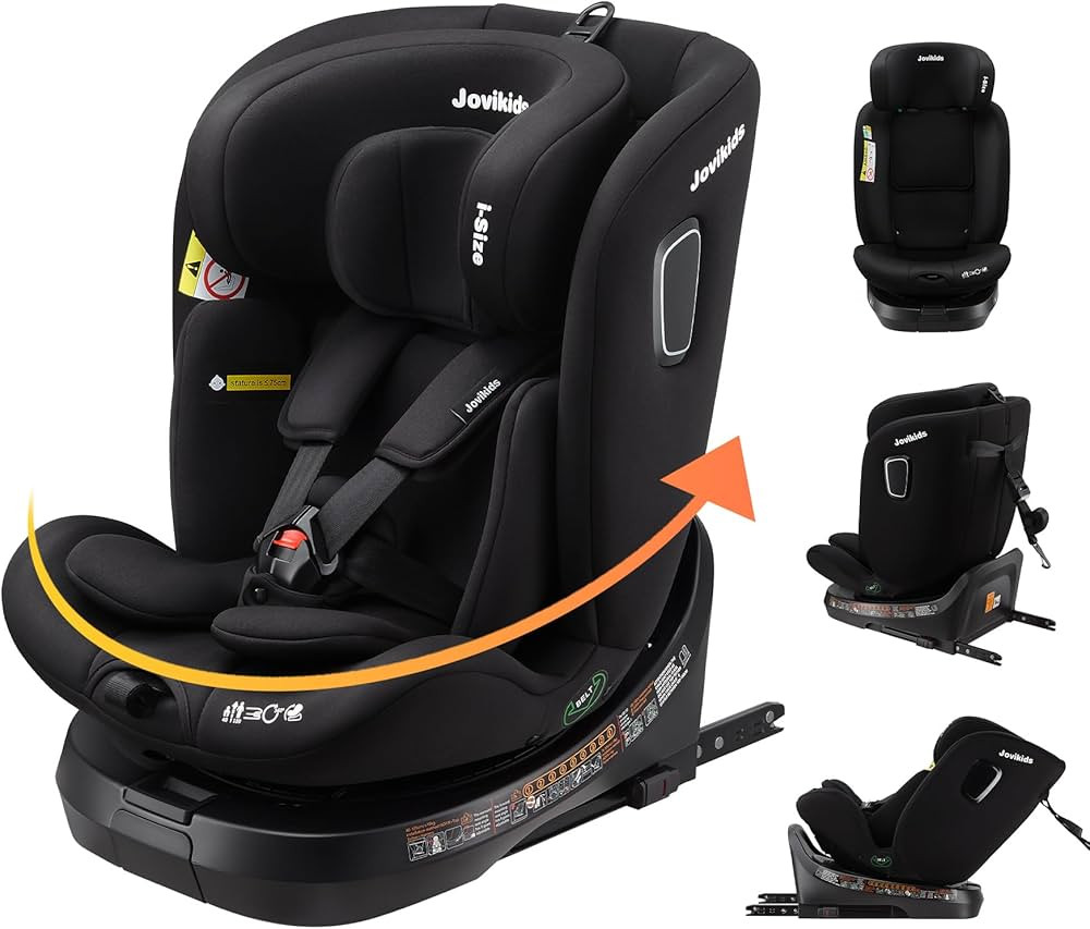 Jovikids ISOFIX Car Seat 360° for 40-150cm Baby Children, Rotating Car Seat for Newborn 0-12 yea... | Amazon (UK)