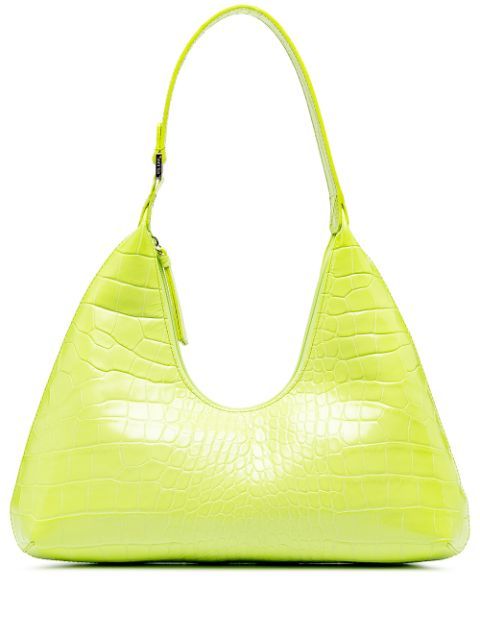 BY FAR Neon crocodile-effect Shoulder Bag - Farfetch | Farfetch (CA)