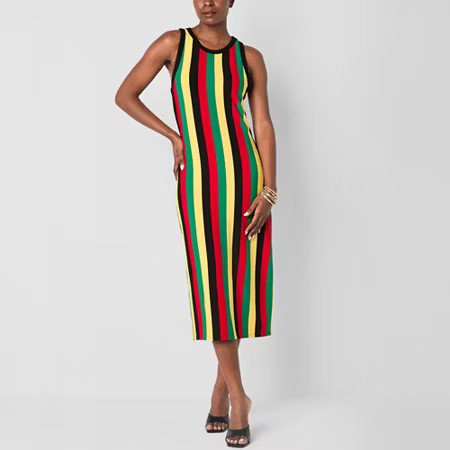 Hope & Wonder Juneteenth Womens Sleeveless Maxi Dress, Medium, Multiple Colors | JCPenney