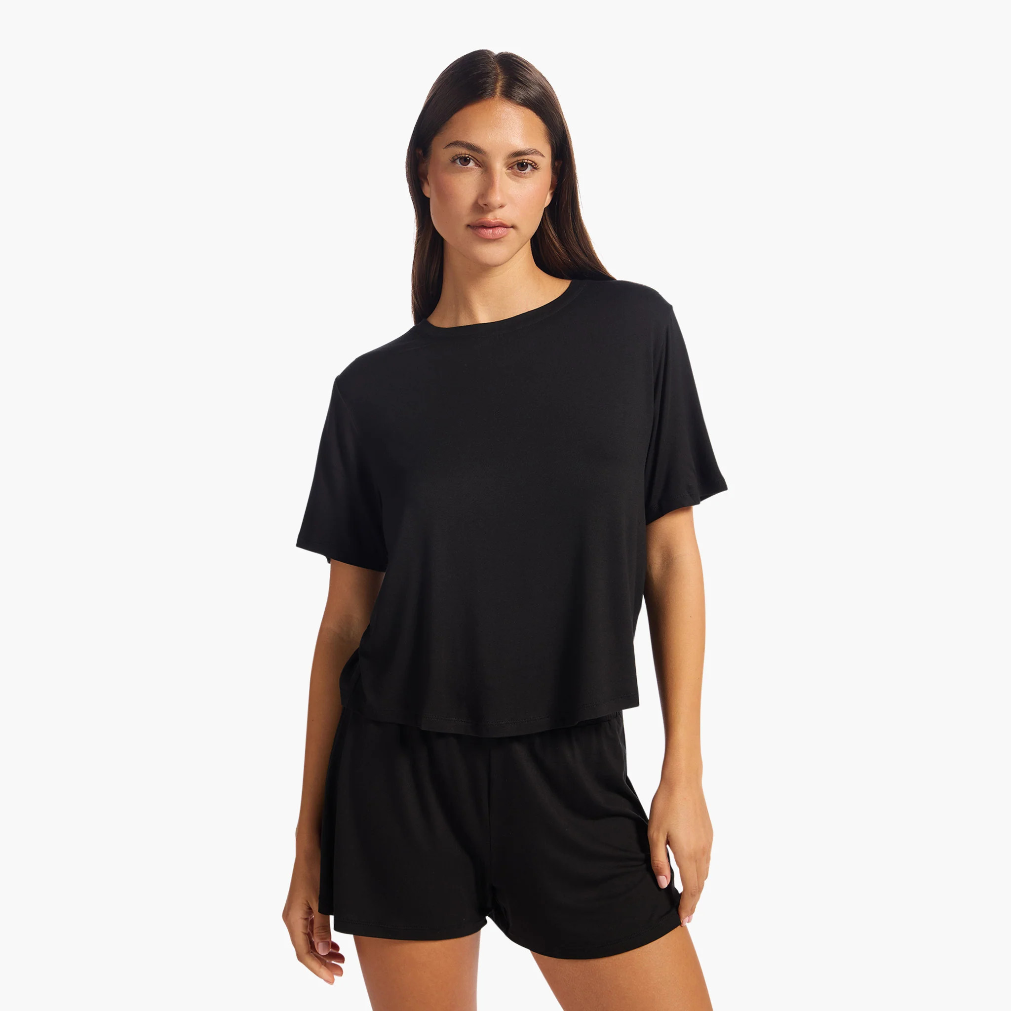 Pajama Short Set | Black | Nuuds US