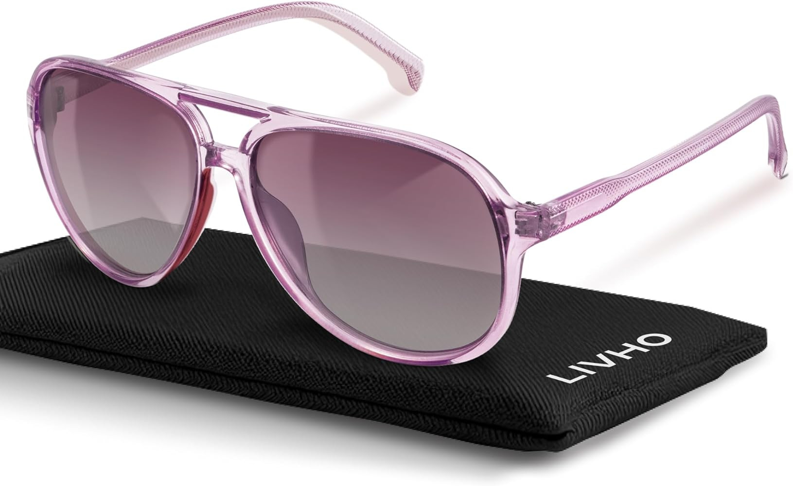 livho Trendy Polarized Aviator Sunglasses Women Men, Retro Sun Glasses for Women Men 2025, Oversi... | Amazon (US)