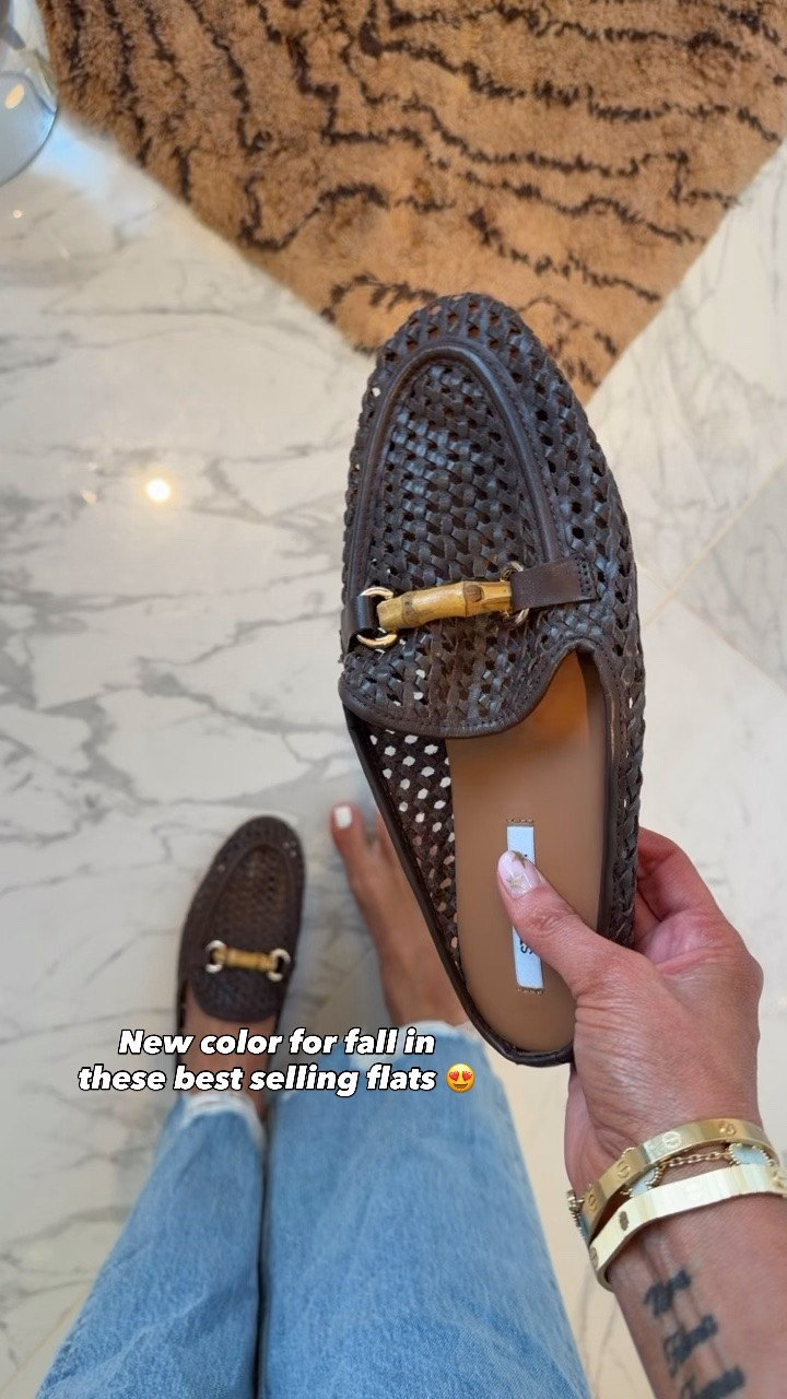 Instantly comfy perfect perforated pre fall flat 🤎🍂