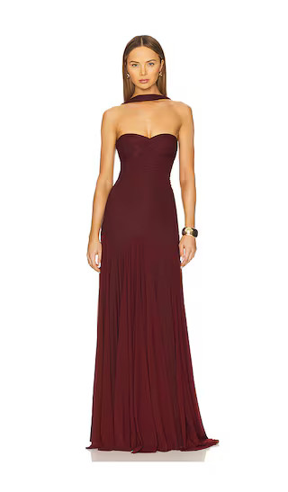 Berta Dress in Burgundy | Revolve Clothing (Global)