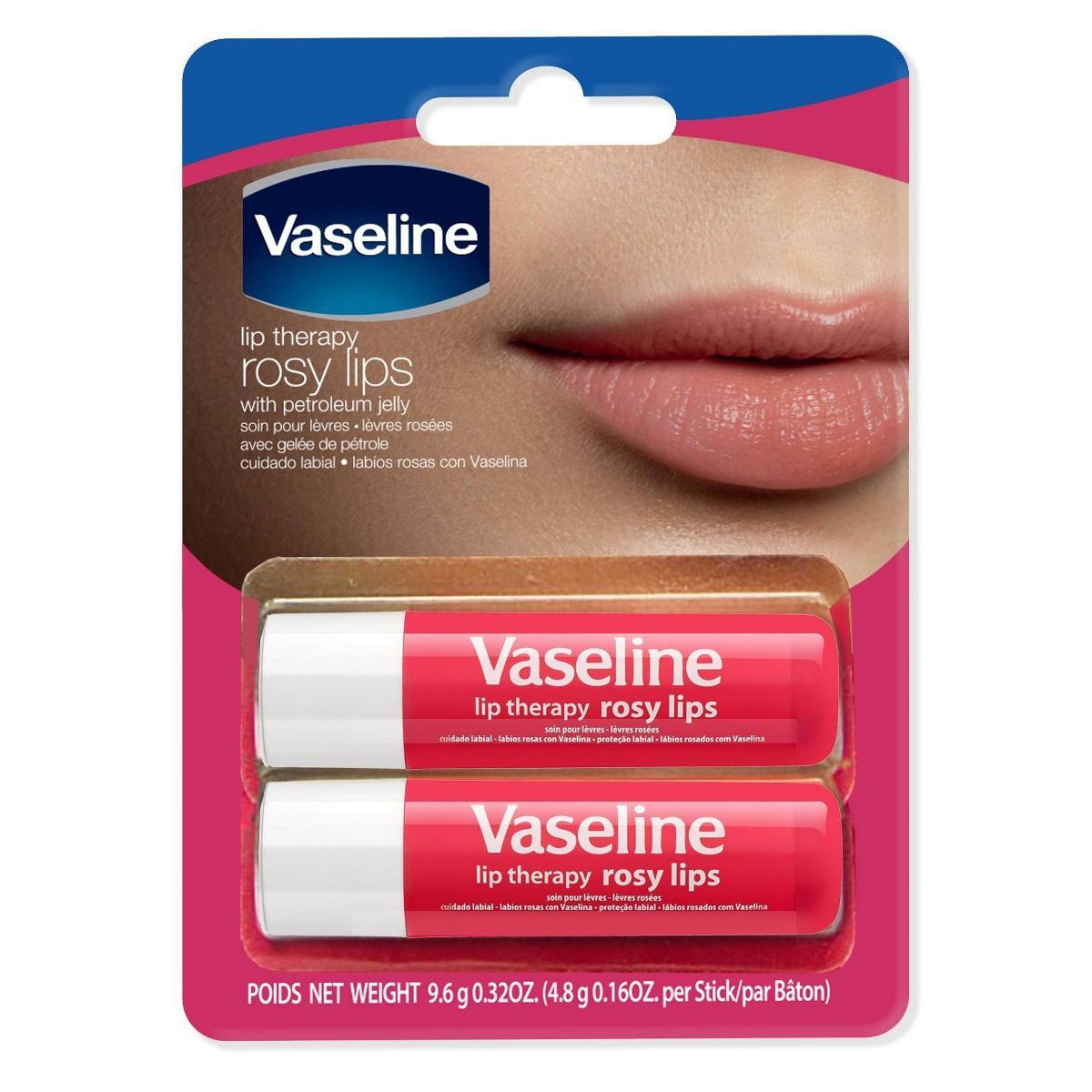 Vaseline Rosy Lip Therapy Stick - 2pk/0.16oz each | Target
