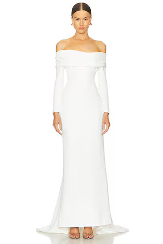 SOLACE London Lyla Maxi Dress in Cream from Revolve.com | Revolve Clothing (Global)