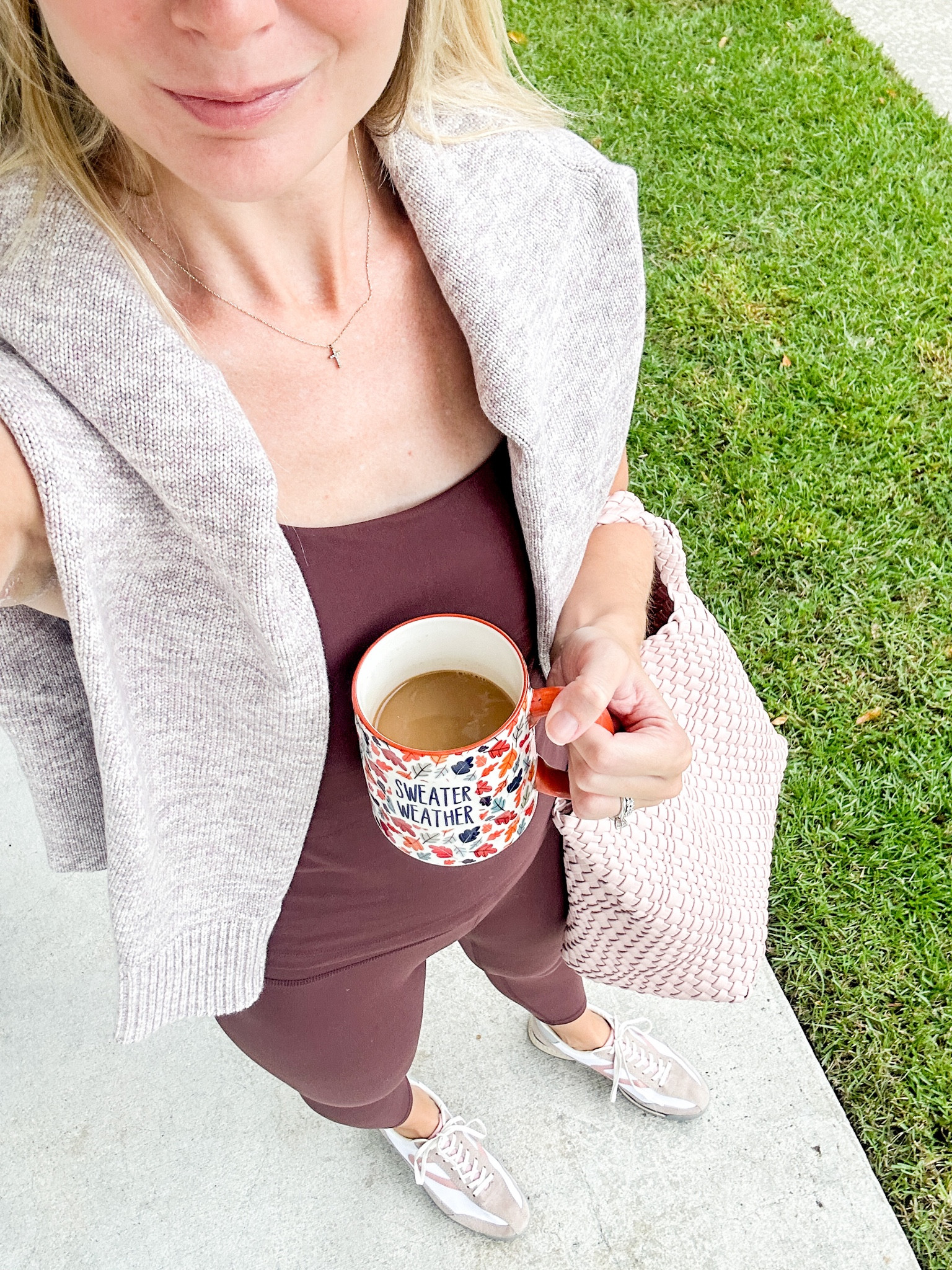 Chocolate brown leggings and chocolate brown workout top on repeat 

#LTKfindsunder50 #LTKsalealert #LTKfitness
