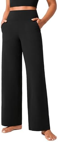 CRZ YOGA Butterlift Wide Leg Pants Pockets 29"/31"/33" - High Waisted Yoga Lounge Buttery Soft Co... | Amazon (US)