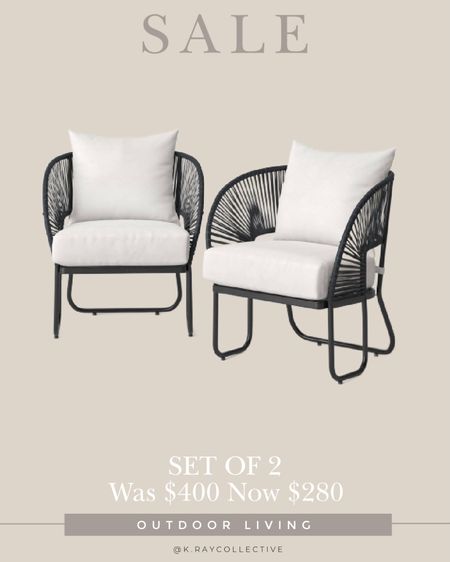 This set of two outdoor patio chairs has been one of our best selling links every week. Even better they are now on sale!

#PatioChairs #OutdoorLiving #OutdoorChairs #OutdoorFurniture #PatioFurniture 

#LTKSeasonal #LTKSaleAlert #LTKHome
