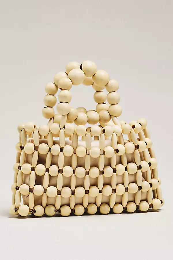 Wood Bead Top-Handle Mini Satchel | Anthropologie (US)