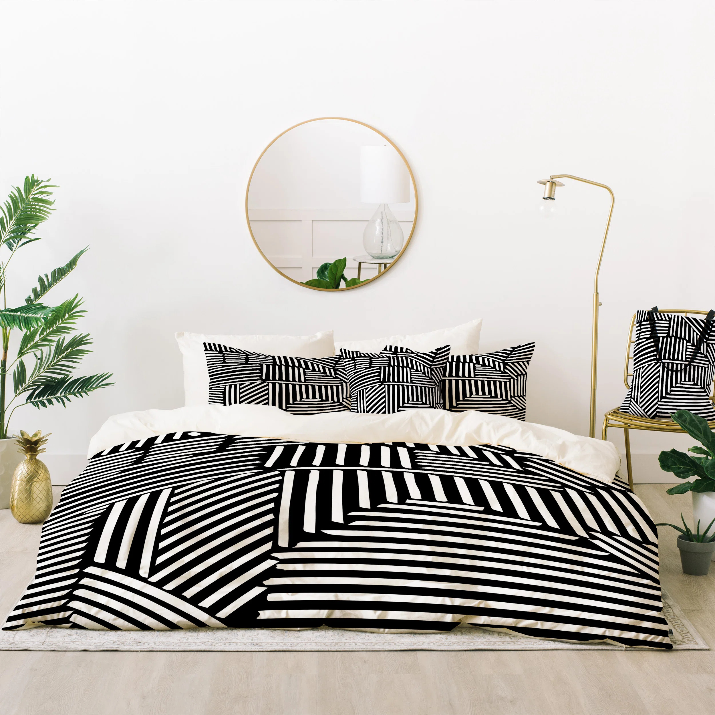 Modern & Contemporary Geometric Shapes Duvet Cover Set | Wayfair North America