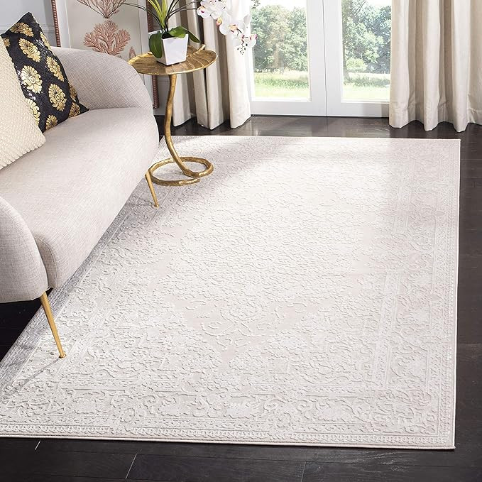 SAFAVIEH Reflection Collection Area Rug - 10' x 14', Creme & Ivory, Vintage Distressed Design, No... | Amazon (US)