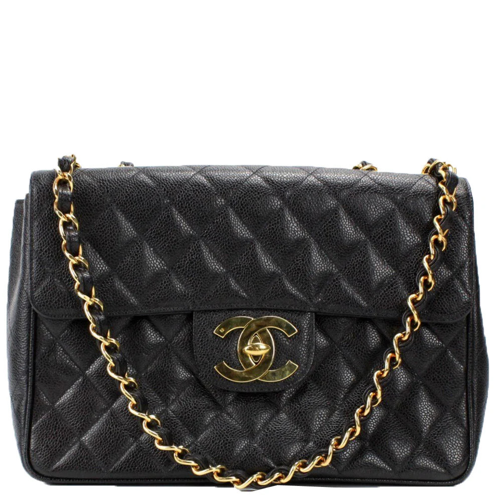 Classic Flap Maxi Caviar Flap (PL2) | Keeks Designer Handbags